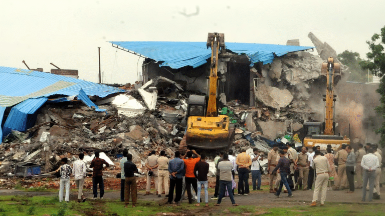 bhopal machali mafia buldozer action