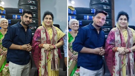 krishna gour ai photo viral