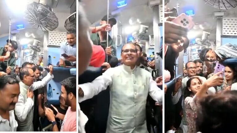 shivraj siggh chouhan in train