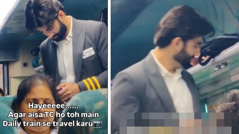 tte video viral shatabdi express bhopal delhi