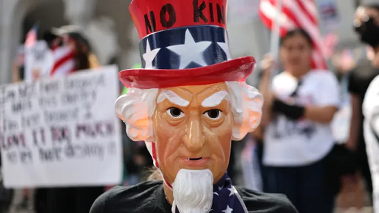 no king protest of usa