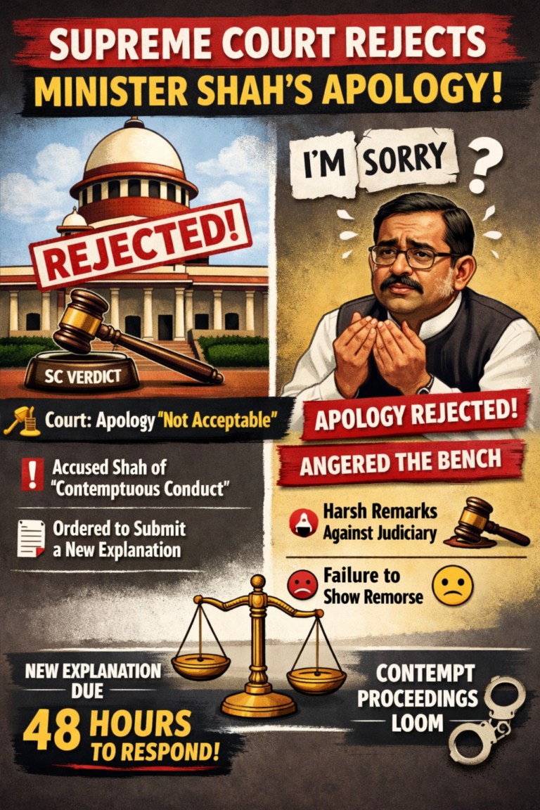 Supreme Court rejects apology, Shah's fate uncertain