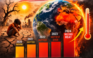 earth heating globle warming