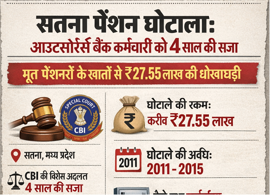 pension scam satna cbi 27 lach