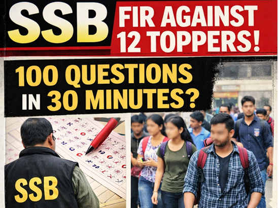 ssb recuirtment in mp topper against fir1