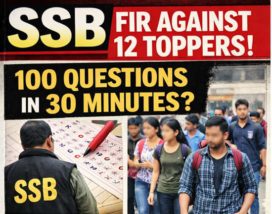 ssb recuirtment in mp topper against fir1