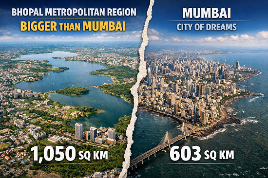 Bhopal Metropolitan Region will be bigger than Mumbai