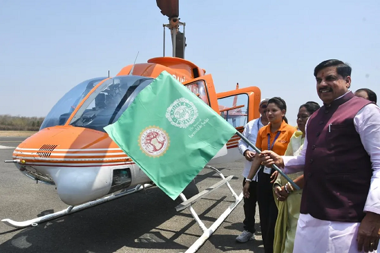 bhopal orcha helocopter service