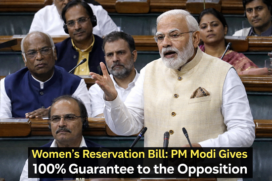 pm modi nari shakti vandan bill in loksabha